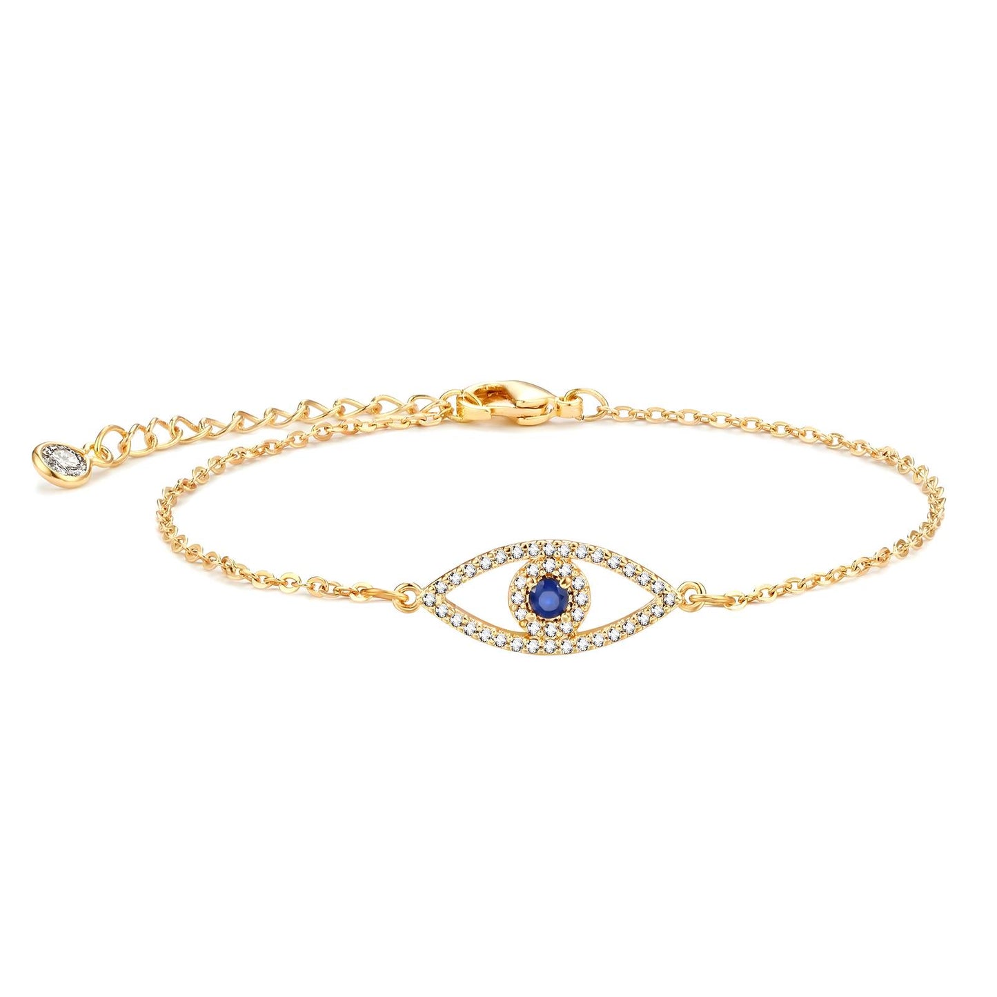 Elara Evil Eye Single chain bracelet